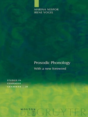 cover image of Prosodic Phonology